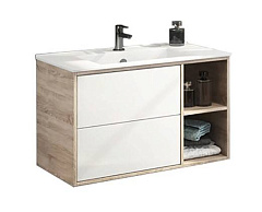 Тумба-умывальник Comforty Гамбург-90 дуб сонома с раковиной Comforty 90E