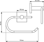 Держатель для туалетной бумаги QUADRO QPH0100 Фото 2