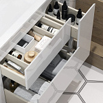 Тумба с раковиной Alavann Eva 105 белая Фото 4