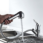 Смеситель для кухни Ledeme 6013L с лейкой																																														 Фото 9