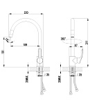 Смеситель Lemark plus Strike LM1105C для кухонной мойки Фото 2