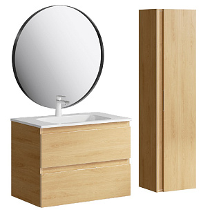 Комплект мебели для ванной Aqwella Accent 75 Дуб Золотой Фото 1