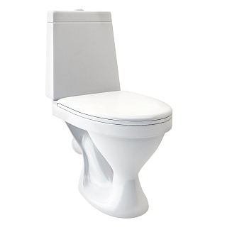 Унитаз-компакт Santeri "Прайм" белый + сиденье Фото 1