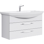 Тумба с раковиной подвесная Aqwella Allegro 105см Белый Фото 1