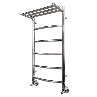 Полотенцесушитель водяной Point Афина П5 500х800 с полкой, хром Фото 1