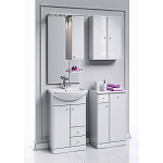 Тумба с раковиной напольная Aqwella Barcelona 55см Белый Фото 2