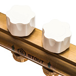 STOUT Коллектор регулируемый латунный с расходомерами 10 выходов Фото 4