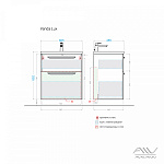 Тумба с раковиной Alavann Vanda Lux 60  -  Фото 5