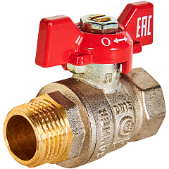 Кран шаровой 1/2" б. г/ш Rommer