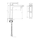 Смеситель Lemark Ursus LM7209BL для умывальника монолитный, черный Фото 2