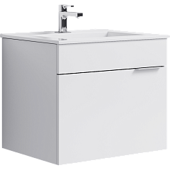 Тумба с раковиной подвесная Aqwella Brig 60см Белый