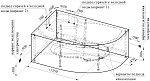 Ванна акриловая Радомир Ирма1 169х110 левая (в компл. экран, каркас, слив-перелив) Фото 6