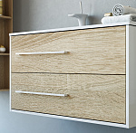 Тумба с раковиной подвесная Aqwella Майами 90 левая Фото 3