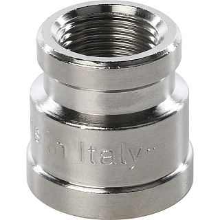 Муфта переход. 1/2х3/8" ник. Stout Фото 1