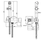 Смеситель с гигиенической лейкой 35к Lemark LM7166C Solo встраиваемый Фото 2