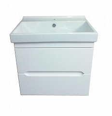 Тумба Loranto Арфа 60/2 ( 600*600*400) подвесная с раковиной Fest 60