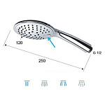 Лейка душевая Remer RR 315P3x Фото 2