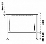 Ванна акриловая Azario Бали 170х75 (чаша, экран, каркас) Фото 5