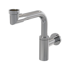 Сифон для раковины Alca Plast A403 DESIGN, латунь/хром