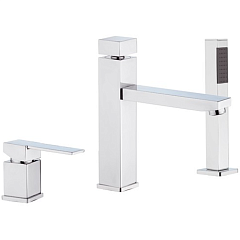 Смеситель для ванны REMER RR Q07 набортный Серия Qubika