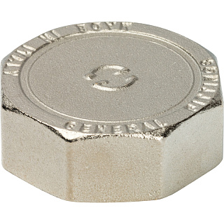 Заглушка на трубу 1 1/2" ник. Stout Фото 1