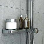 Душевой гарнитур IDDIS Ray с верхним душем и полкой Фото 4