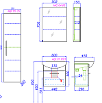 Комплект мебели для ванной Aqwella Allegro 50 1Я Белый Фото 7