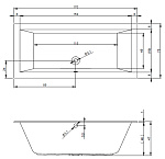 Акриловая ванна Riho LUGO 170x75 (чаша,ножки) Фото 7