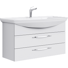 Тумба с раковиной подвесная Aqwella Allegro 105см Белый