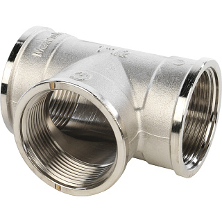 Тройник 1 1/2" ник. Stout Фото 1