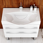 Комплект мебели для ванной Aqwella Milan 100Н Белый Фото 7