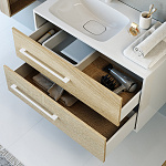 Тумба с раковиной подвесная Aqwella Майами 90 левая Фото 4