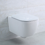 Унитаз подвесной безободковый BelBagno GENOVA Soft сиденье с микролифтом Фото 2