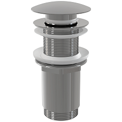 Водослив для умывальника click/clack 5/4", цельнометалический Alcaplast 