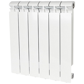 Радиатор алюминиевый STOUT ALPHA 500/80 6 секций Фото 1