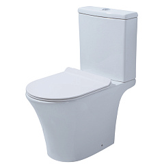 Унитаз напольный безободковый Azario Verde с сидением микролифт