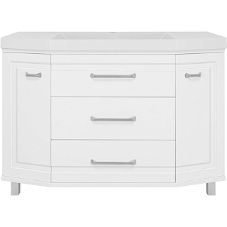 Тумба с раковиной Misty Терра 110 белая Фото 1