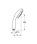 Душевая лейка Grohe Tempesta New 3 режима Фото 2