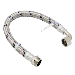 Гибкая подводка угловая 1" Aquario 0,6 м г/ш