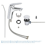 Смеситель для раковины GROHE Eurostyle New с д.кл Фото 2