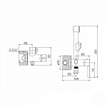Встраиваемый смеситель с гигиеническим душем IDDIS Фото 2