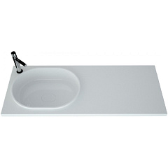 Раковина под стиральную машину BRUKS Левая (отверстие под смеситель) 1200х4800 мм