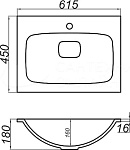 Комплект мебели для ванной Aqwella Accent 60 Белый Фото 13