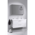 Тумба с раковиной подвесная Aqwella Manchester 100см Белый Фото 5