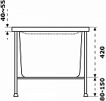 Ванна акриловая Azario Бали 150х70 (чаша, экран, каркас) Фото 4