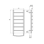 Полотенцесушитель водяной Point Афина П6 400х800, хром Фото 3