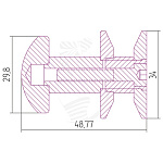 Вешалка-крючок "Сфера" н/ж  Фото 4
