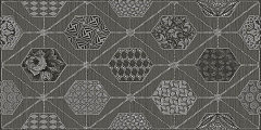 Декор Azori Devore Gris Geometria 31.5x63