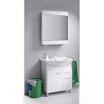 Зеркало-шкаф Aqwella Corsica 75см Белый Фото 3