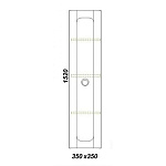 Пенал подвесной Aqwella "Инфинити" 35 белый Фото 3